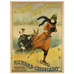 Richard Choubersky print Patin Bicyclette. Art Nouveau bicycle advertising poster. decoration.