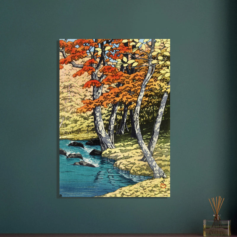 Autumn in Oirase by Kawase Hasui