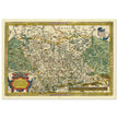 Ancient historic map of Saxony, Meissen, and Thuringia by Abraham Ortelius.