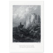 Gustave Dore illustration of King Arthur legend . Camelot . From the book Idylls of the King by Alfred Tennyson.