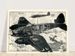 Heinkel He111 bomber - Vintage german war plane Second World War Reproduction