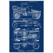 Motor Vehicle patent. Vintage car illustration.