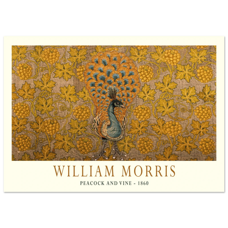 William Morris Peacock and Vine 1860 .