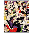 Anne Harriet Fish vintage illustration Dancing couples in ball room for a fashion magazine cover.