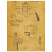 Vintage revolver patent by C P O'Neill.
