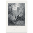 Gustave Dore illustration of King Arthur legend . The Dawn of Love. From the book Idylls of the King by Alfred Tennyson.