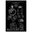 Winding Mechanism for Time Pieces, vintage clock patent .