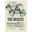 The Beatles music poster. Performance at the D. C. Washington stadium in 1966.