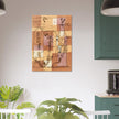 Paul Klee Hoffmanesque Scene abstract painting.