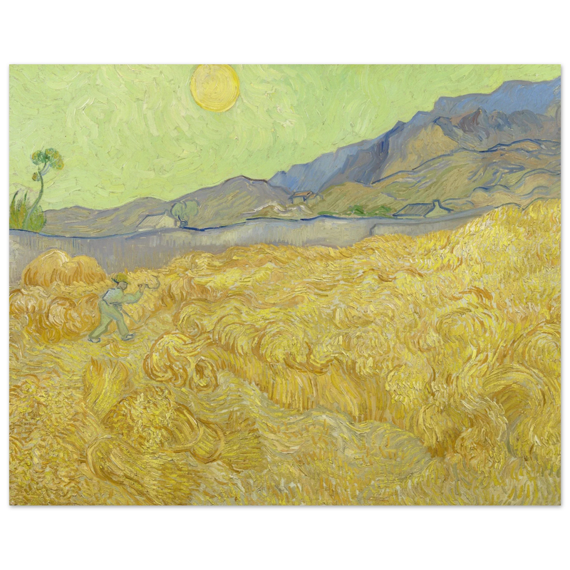 Wheatfield with a reaper by Vincent Van Gogh
