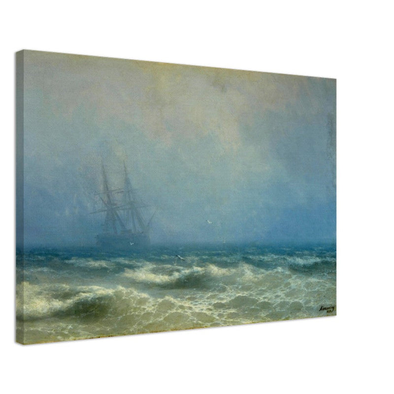 Fog over the Sea by Ivan Aivazovsky 1884.