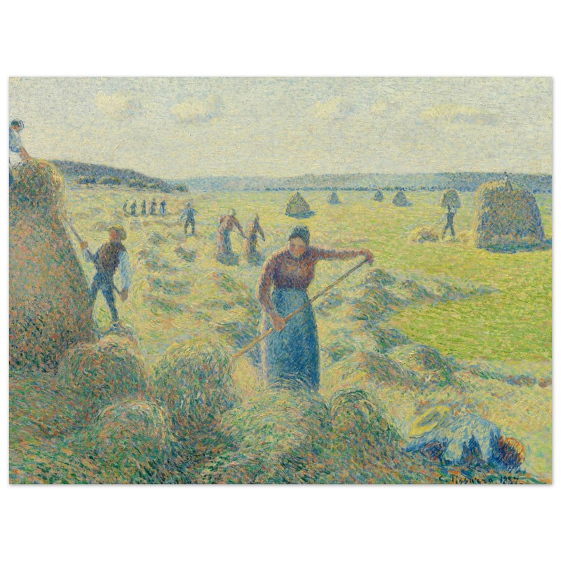 La Recolte des Foins  Eragny. The haymaking Eragny by Camille Pissarro 1887.