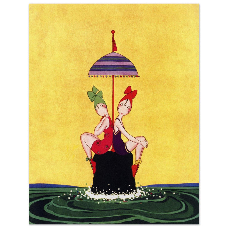 Anne Harriet Fish illustration for fashion magazine cover .