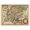 Ancient map of Europe and the Celts. Europam sive Celticam veterem by Abraham Ortelius.