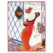 Hellen Dryden vintage illustration for a fashion magazine cover.