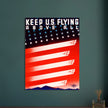 Keep U.S. flying above II World War poster