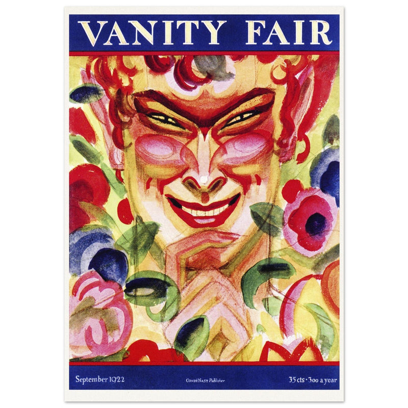 Vanity Fair cover 1922 . Satyr portrait.