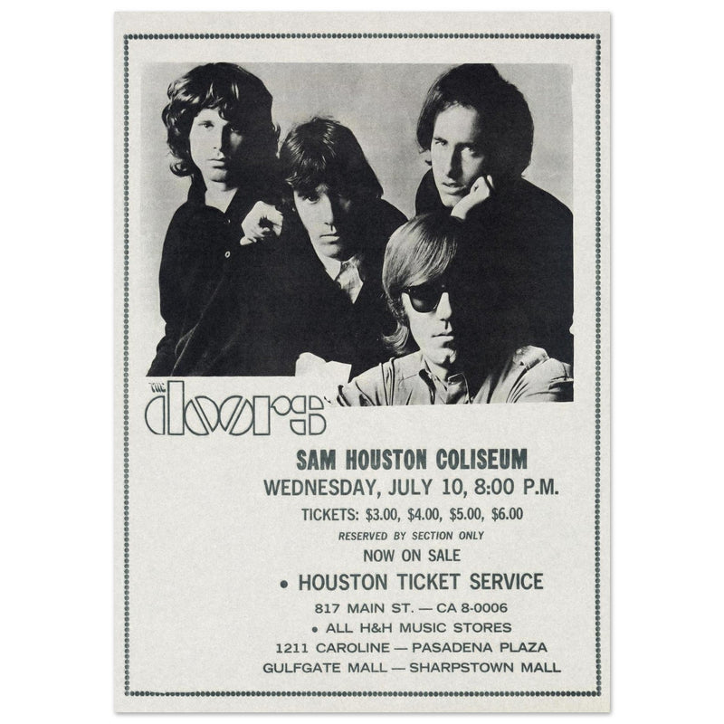 The Doors concert at the Sam Houston Coliseum in 1968.