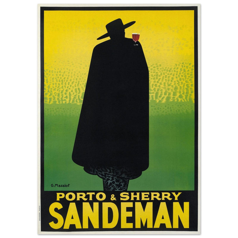 Sandman Porto sherry vintage advertising  . by George Massiot