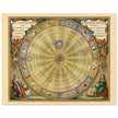 Historic Celestial map of 1708 . Copernican heliocentric model of the universe. Planisphere with planets orbiting the Sun by Andreas Cellarius