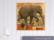 Vintage circus exhibition poster.