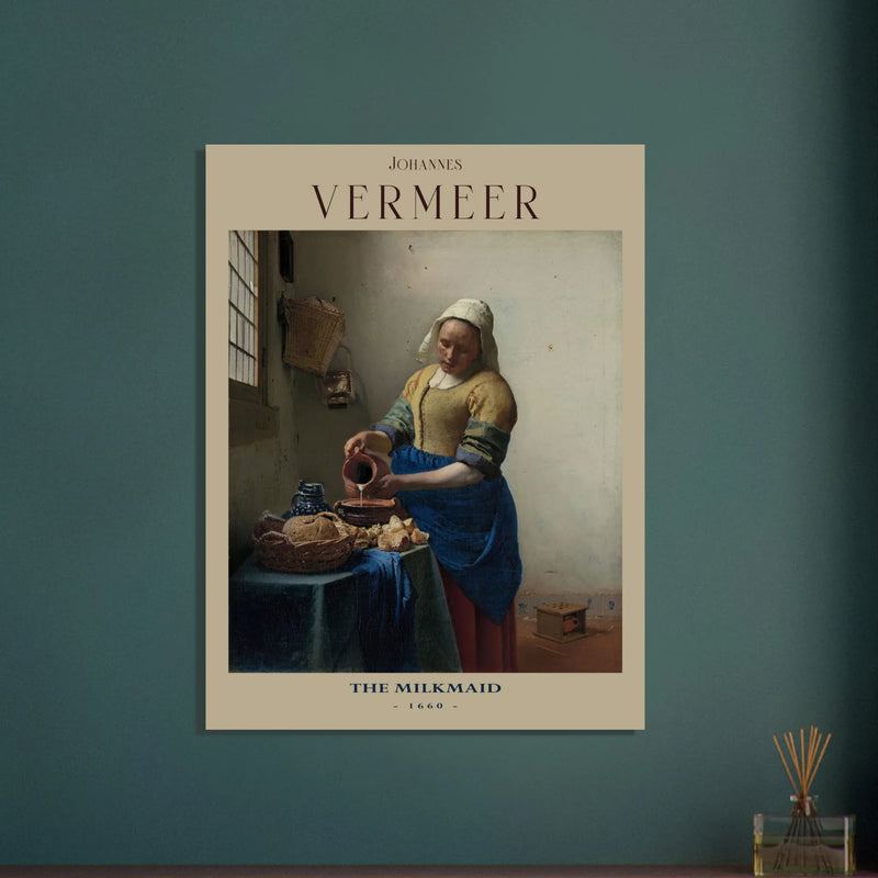The milkmaid by Johannes Vermeer poster