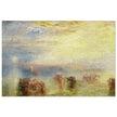 Approach to Venice by Joseph Mallord William Turner. Antique abstract painting of Venice Italy.