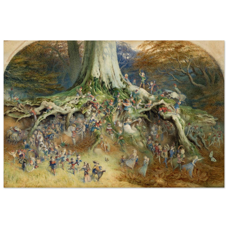 The Enchanted Tree fairy tale painting by Richard Doyle.