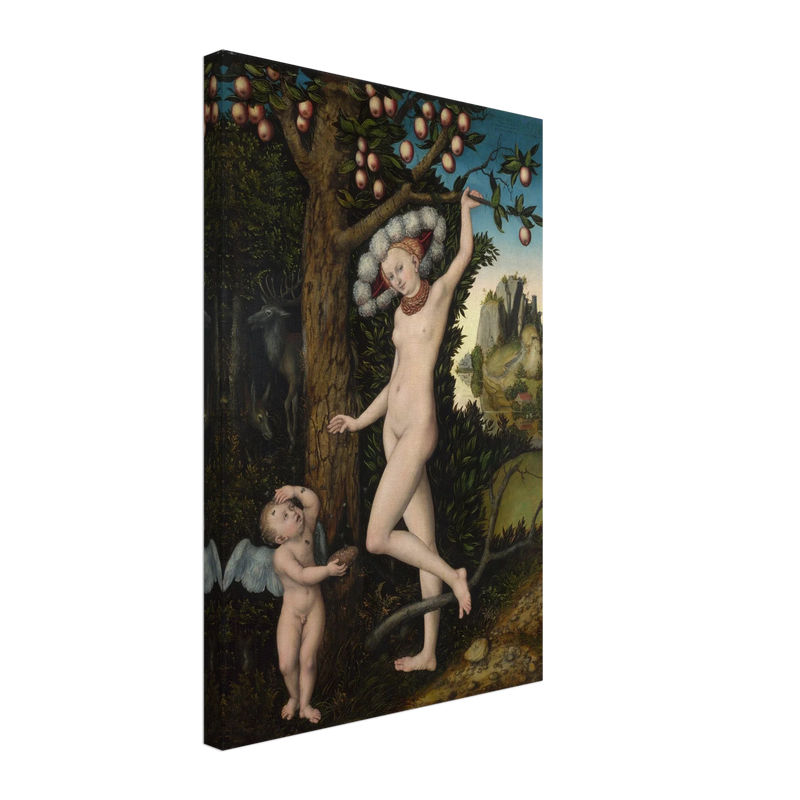 Canvas Cupid complaining to Venus by Lucas Cranach the Elder 1525.