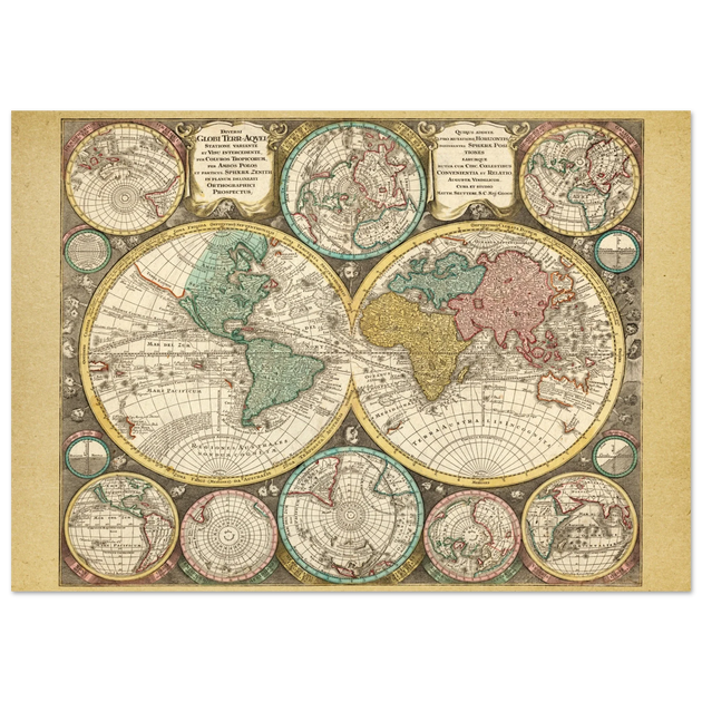 Diversi Globi Terr-Aquei by Matthäus Seutter