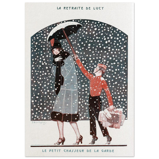La retraite de Lucy ( The portrait of Lucy ) vintage illustration for Fantasio by Khun Regnier.