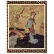 Edmund Dulac and one of his illustration for Princess Badura fairy tale.