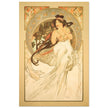 Art Nouveau Alphonse Mucha antique painting.