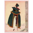 George Wolfe Plank vintage illustration of fashion magazine cover .