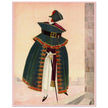 George Wolfe Plank vintage illustration of fashion magazine cover .