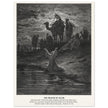 Gustave Dore The Bible engraving print . The prayer of Jacob .