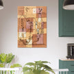 Paul Klee Hoffmanesque Scene abstract painting.