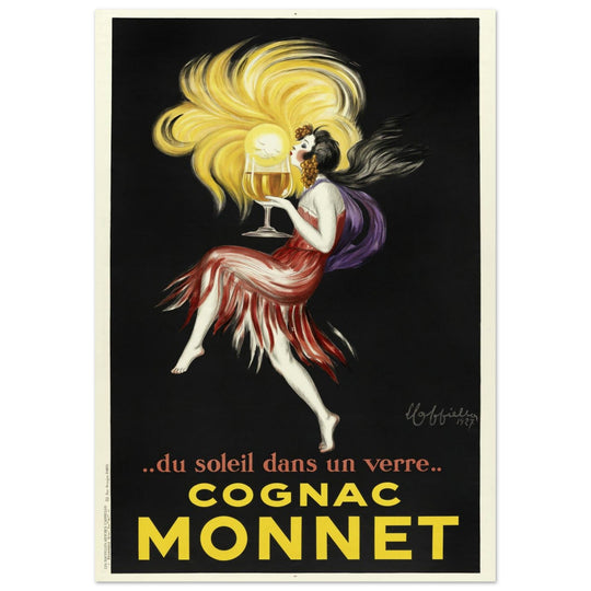 Cognac Monnet advertising vintage poster by Leonetto Cappiello.