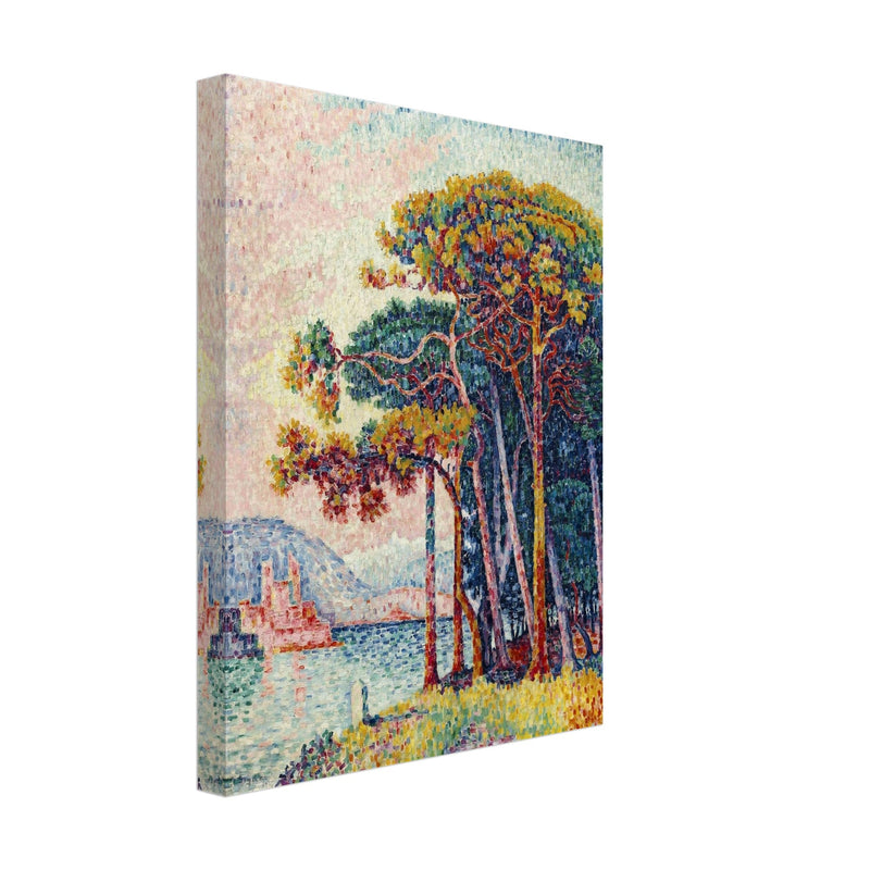 Paul Signac Antibes (la pinede) Pine trees painting