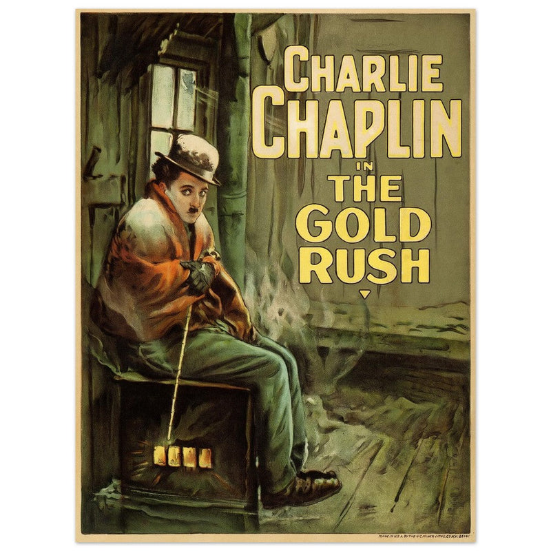 Charlie Chaplin The Gold Rush movie poster.