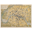 Paris city vintage map of 1922 by L Guilmin