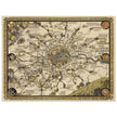 London vintage city map poster  from 1928 by Leslie Mc Donald.