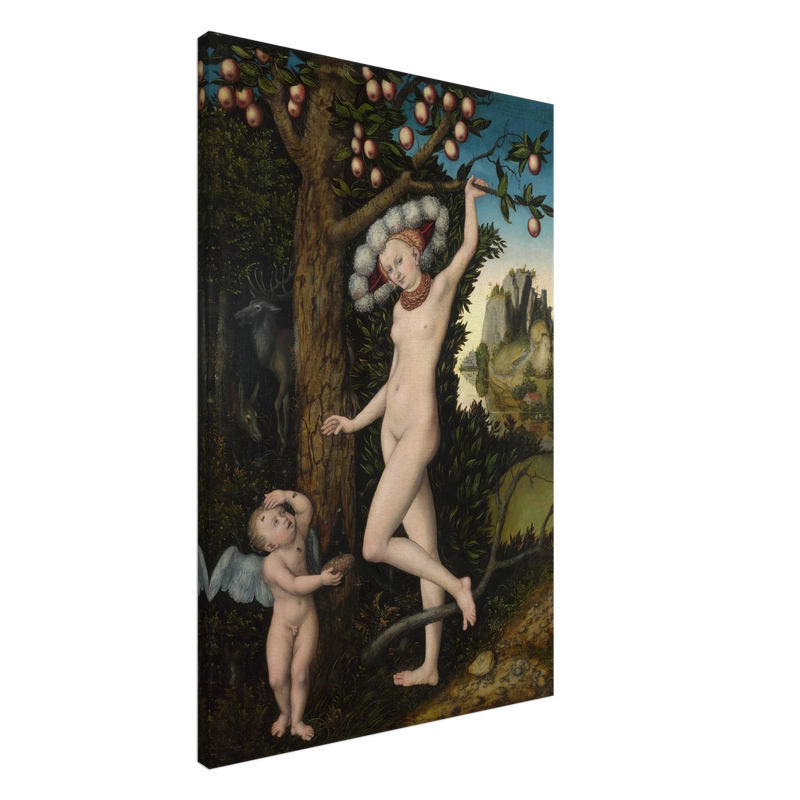 Canvas Cupid complaining to Venus by Lucas Cranach the Elder 1525.