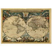 World map Nova et Accuratissima Totius Terrarum Orbis Tabula by Joan Blaeu