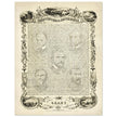 The Constitution of the United States of America vintage poster of 1865.