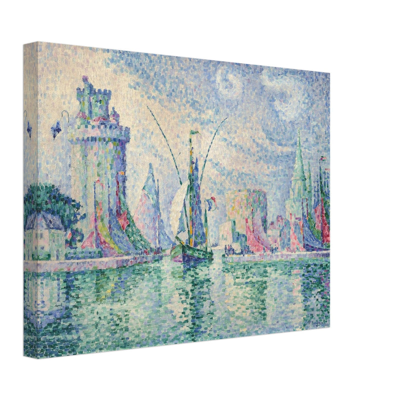 Paul Signac Les tours vertes, la Rochelle. The green towers, La Rochelle. painting.