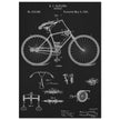 Vintage bicycle patent by Richard J Gatling 1894