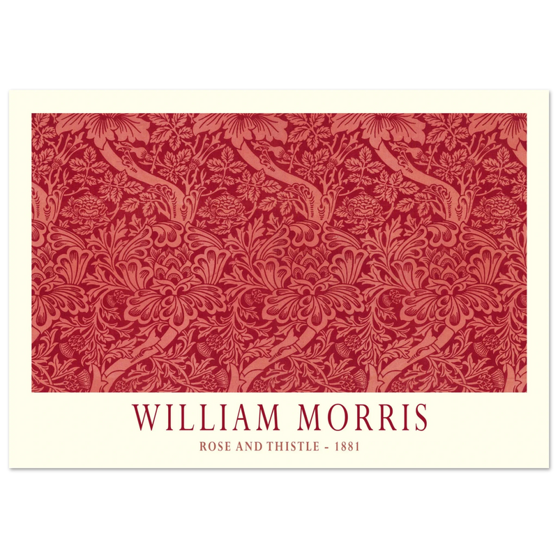 William Morris Rose and Thistle 1881.