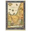 The Picture Map of the Holy Land by Harold Haven Brown . Biblical Palestine vintage map.