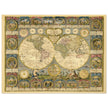 Ancient world map of 1776 by Abbe Clouet Double hemisphere world map.